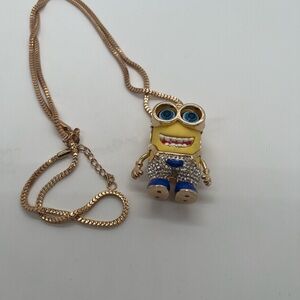 Gold Minion Pendant Necklace